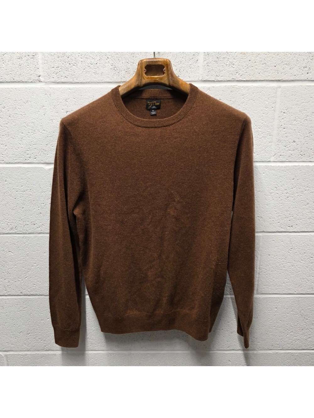 J Crew J.Crew Reimagined 100% Cashmere Jumper Sweater Brown   21.5x27 M